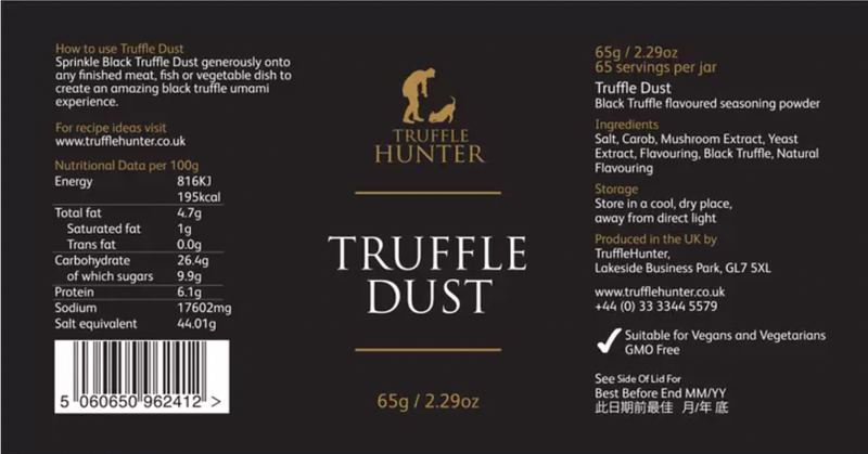 TruffleHunter - 松露調味套裝 (黑松露雪花海鹽，黑松露粉) Luxury Truffle Seasoning Set (Flaked Black Truffle Sea Salt, Black Truffle Dust) @65g
